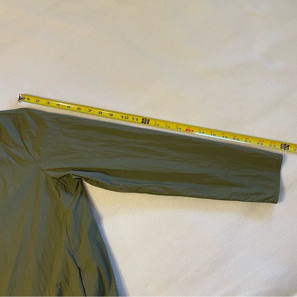 Clutch Olive Green Trench Coat Lightweight Military Rain Jacket - Picture 10 of 11